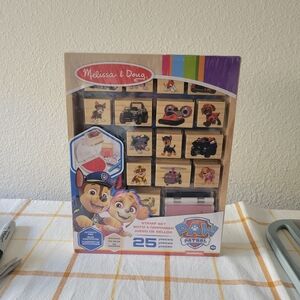 New Melissa & Doug PAW Patrol Stamp Set - Red, Blue, Black - 25 Pieces